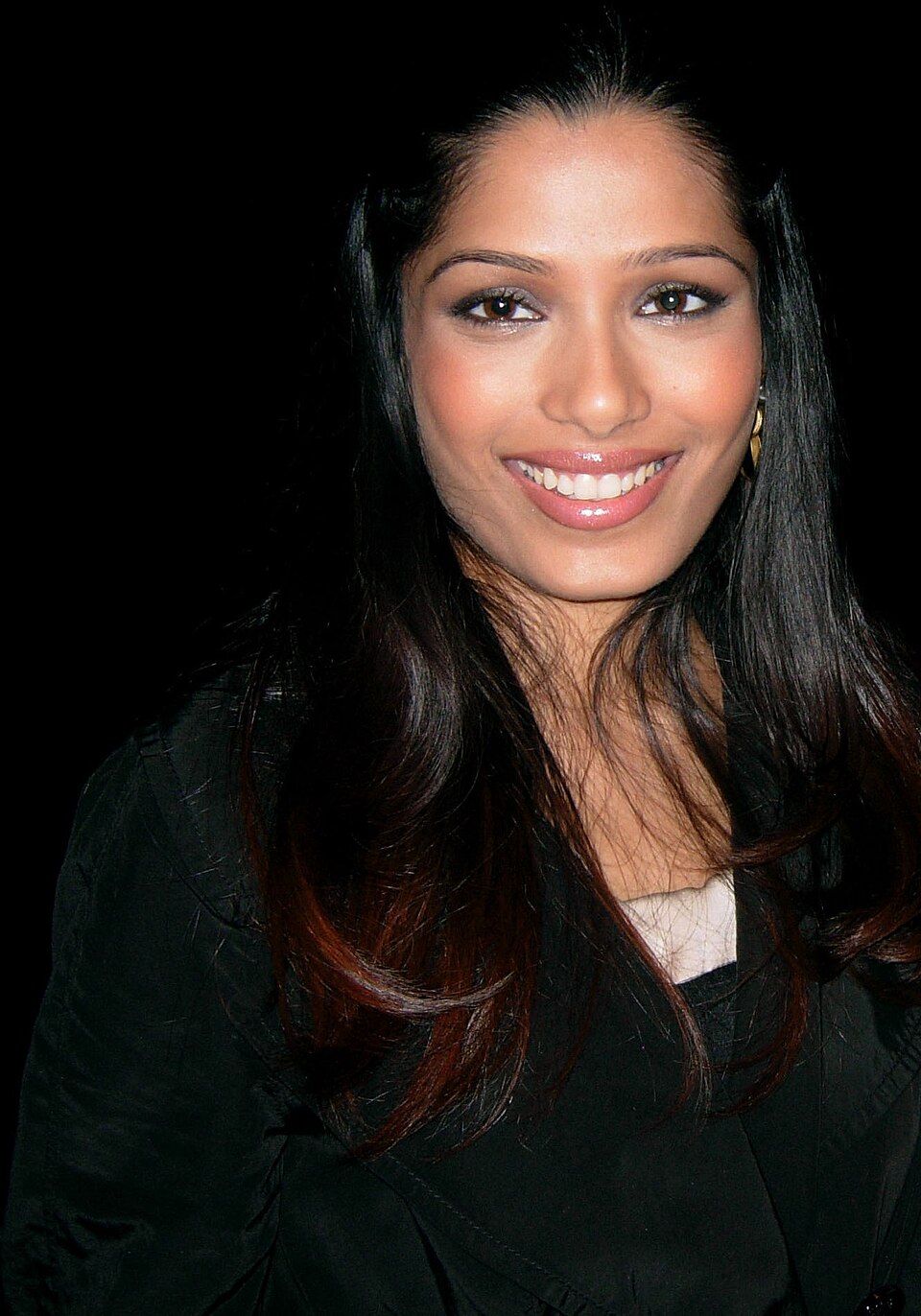 Freida Pinto — A private wedding, then a son