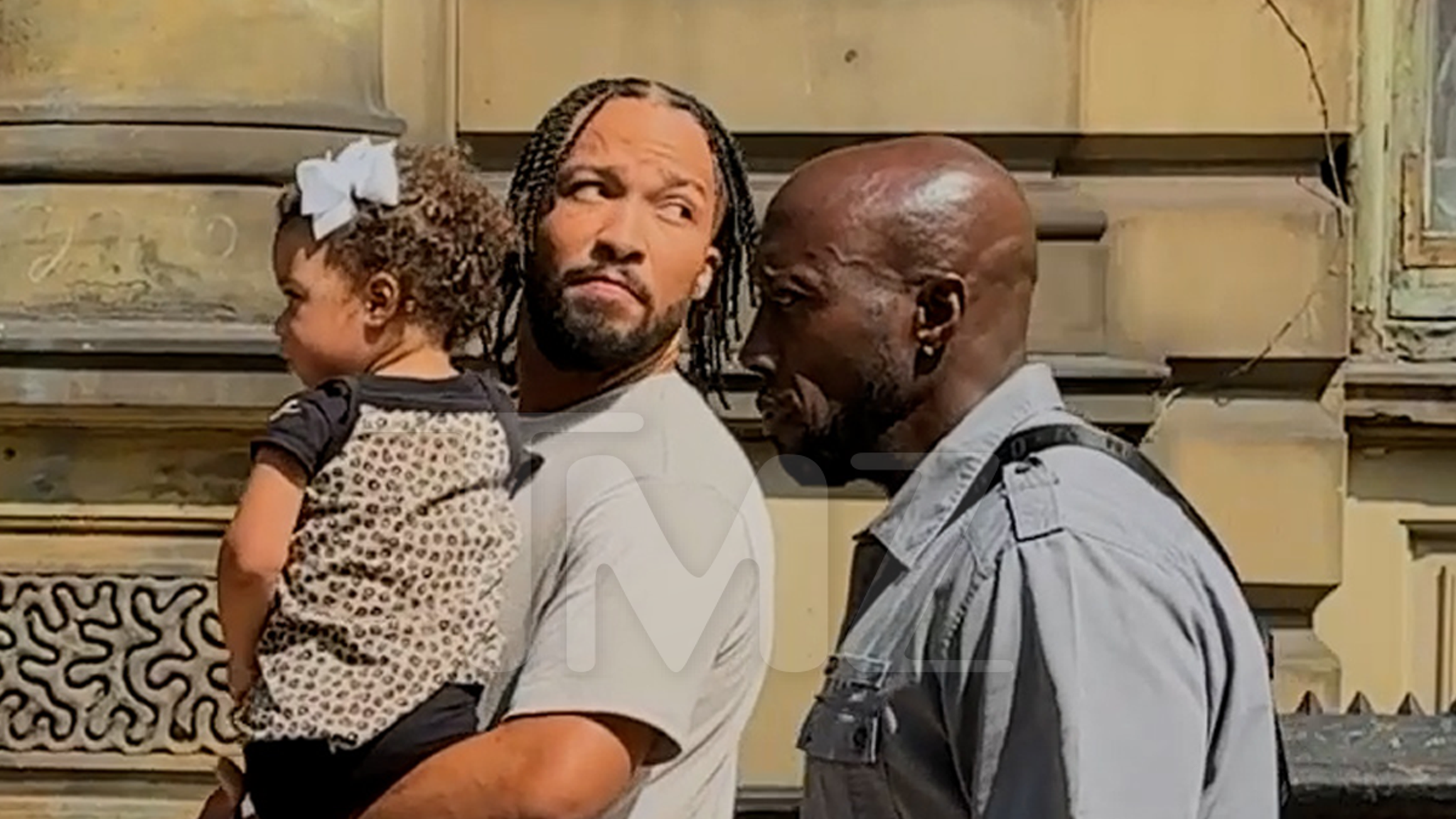 Jalen Brunson leaving the set of Law & Order SVU