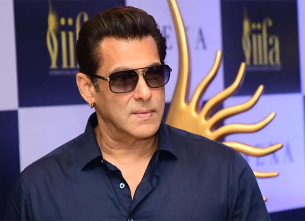Salman Khan posing on a red carpet at a major film awards show