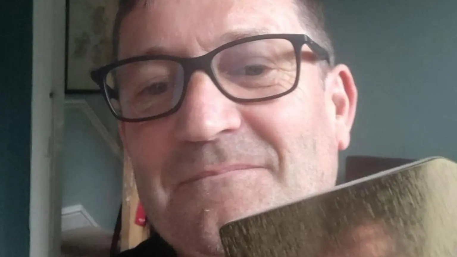 Paul Heaton with his official number one album award for Jenius