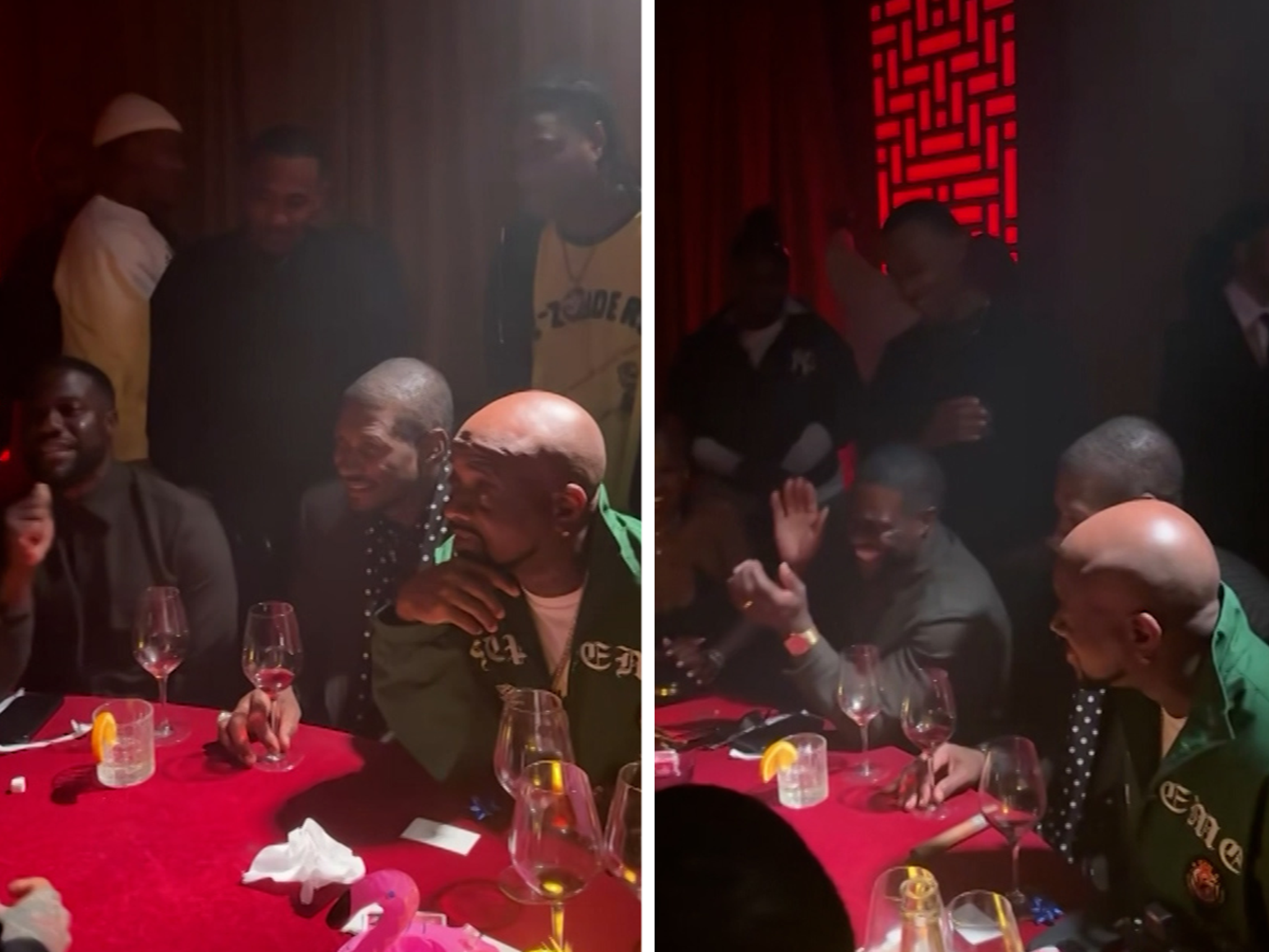 Usher Spellbound By Magic Tricks at Speakeasy Birthday, Parties With Jay-Z And Mary J. Blige