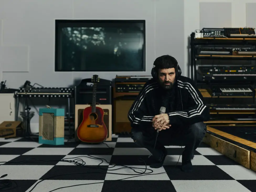 Serge Pizzorno in his studio