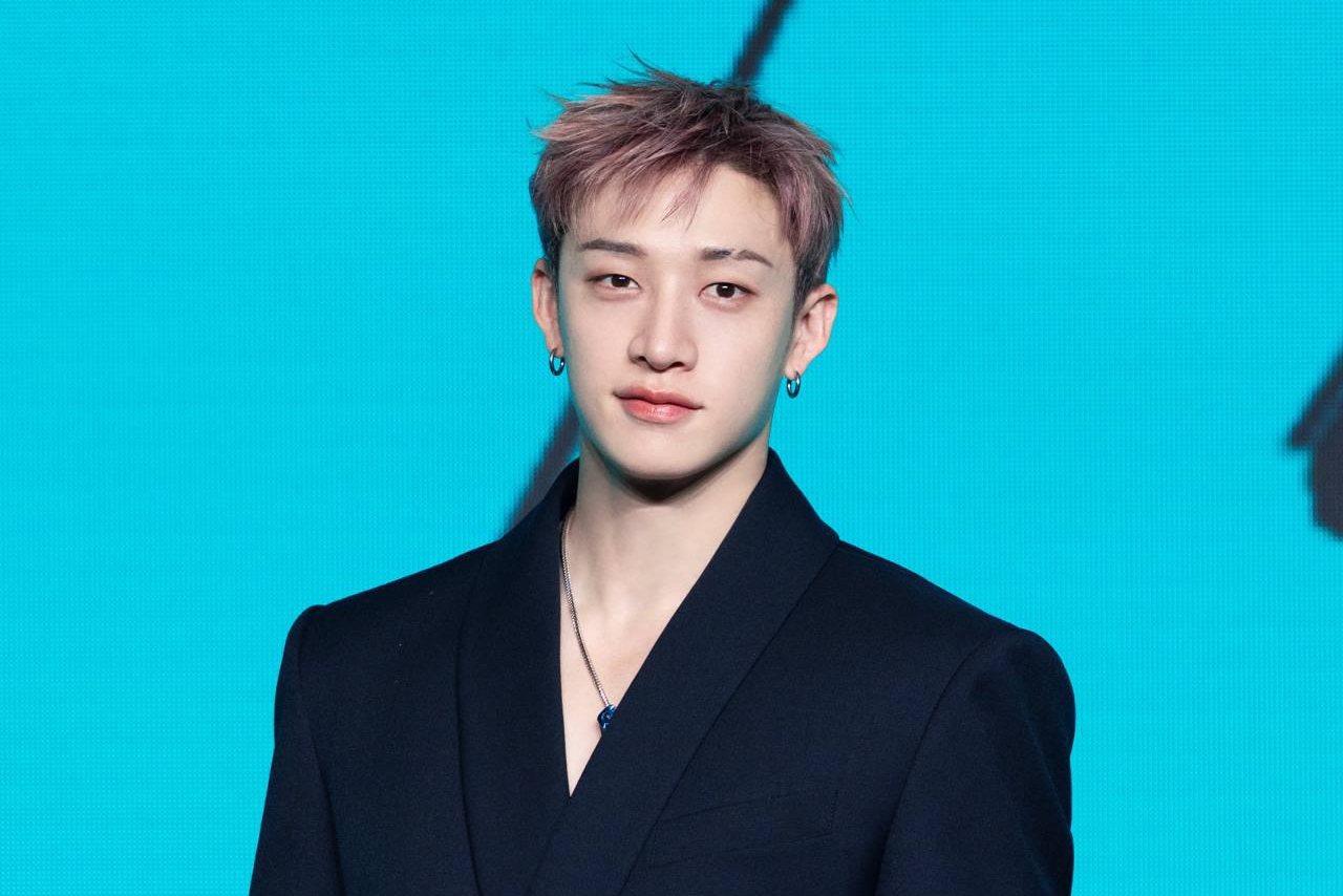 Stray Kids leader Bang Chan attending a public appearance.