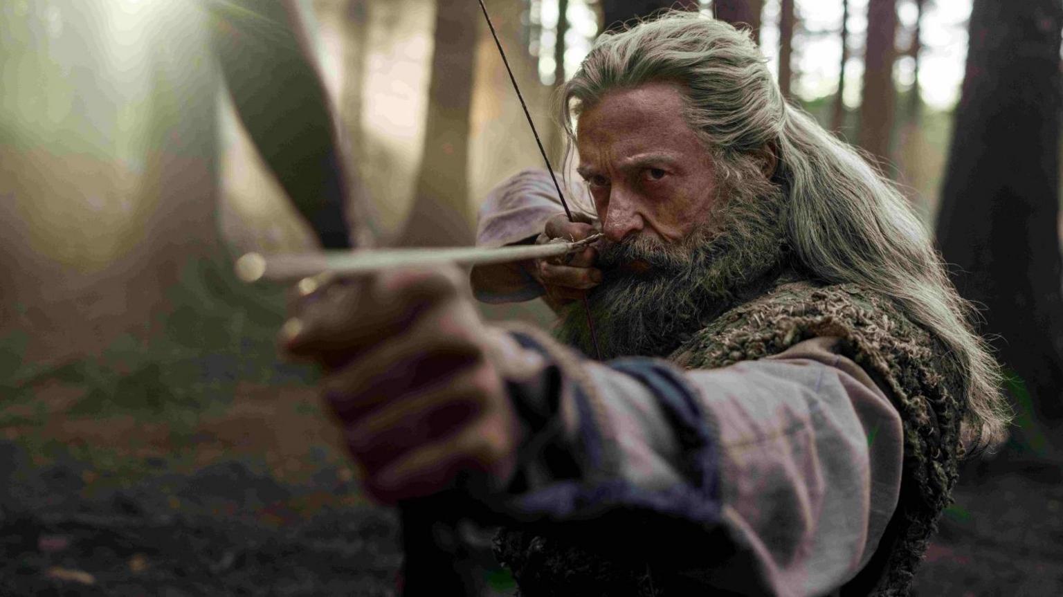 Hugh Jackman and Jodie Comer news feature for The Death of Robin Hood
