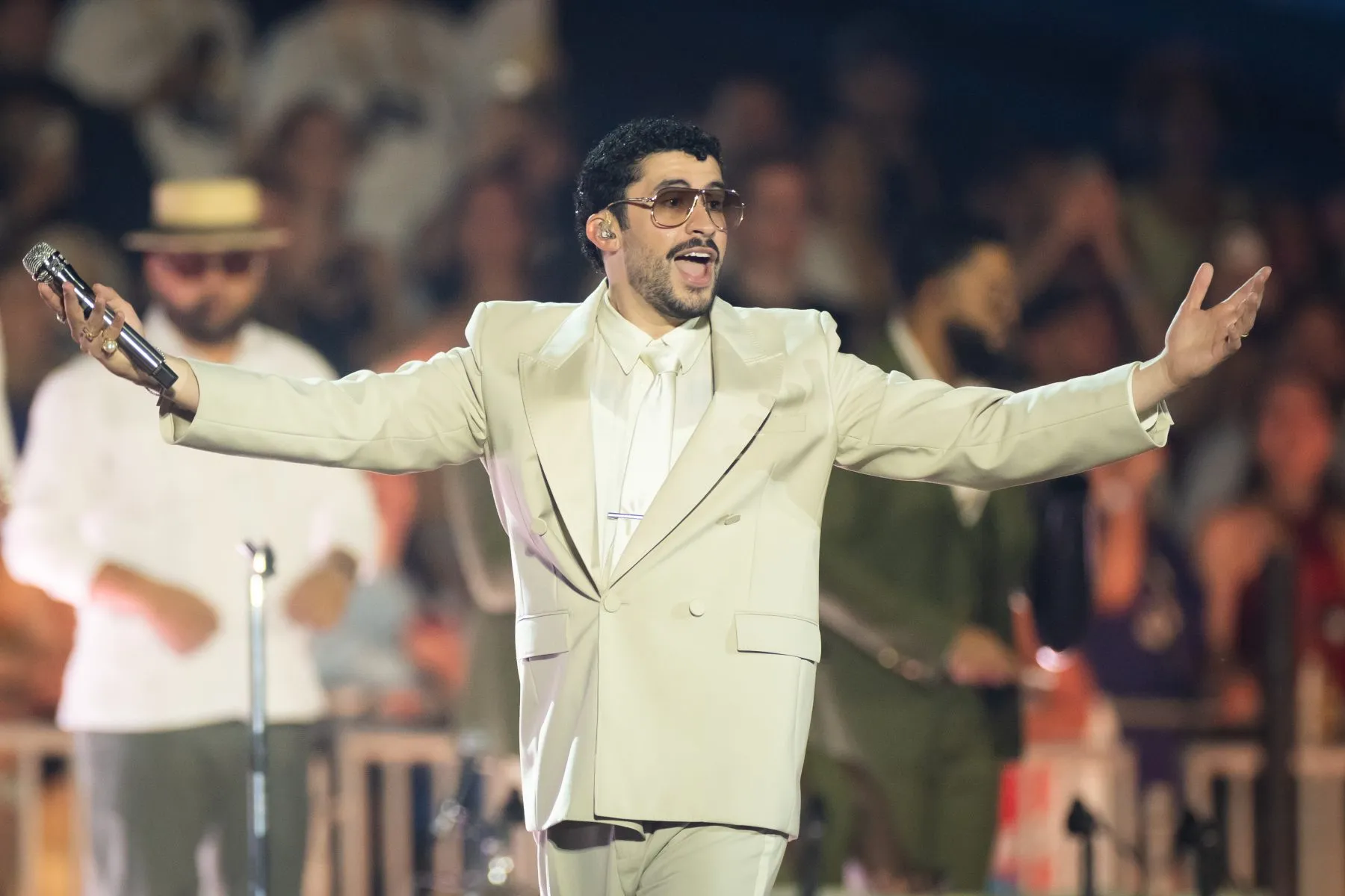 Bad Bunny performs during a concert at Merkur Spiel-Arena on June 20, 2026 in Duesseldorf, Germany.
