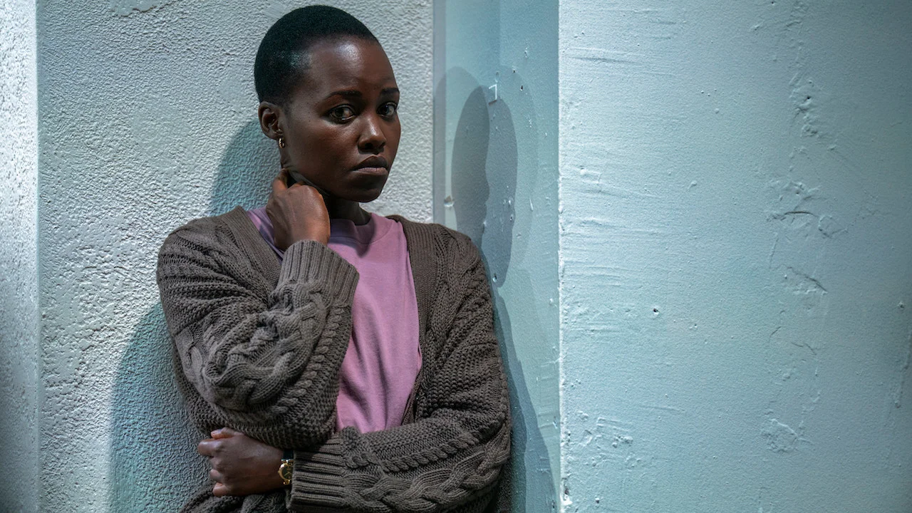 Lupita Nyong'o attending a red carpet movie premiere event