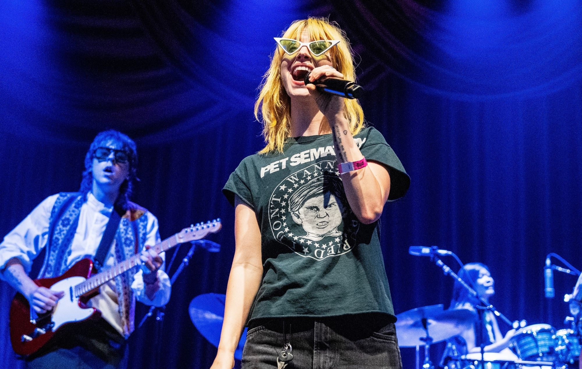 Hayley Williams performing live on stage during her solo tour