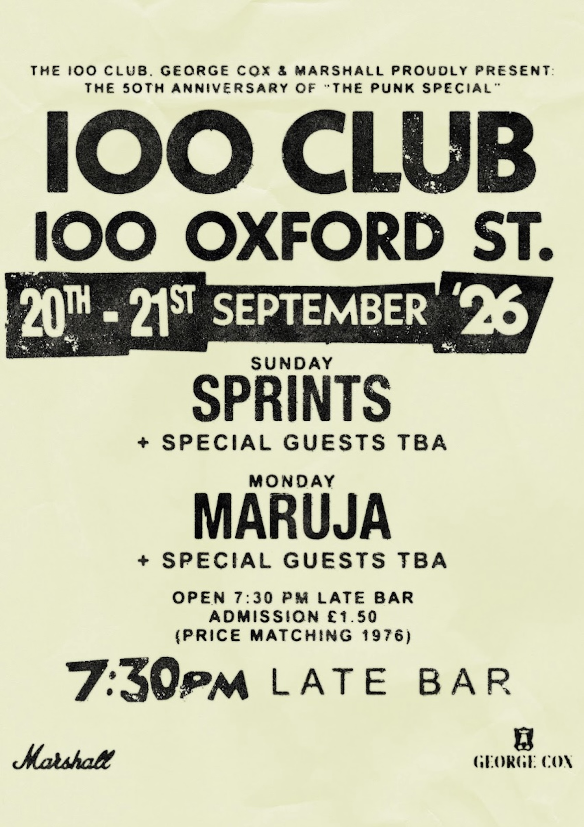 100 Club 2026 poster