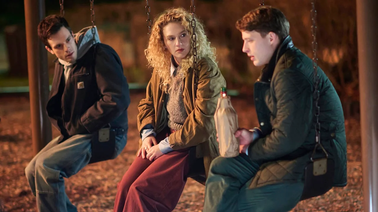Tommy O’Brien, Kat Cunning and Taylor Bloom in “Line of Fire.” (Scott Gries/NBC)