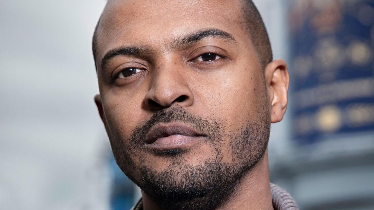 Noel Clarke looking ahead at a public event