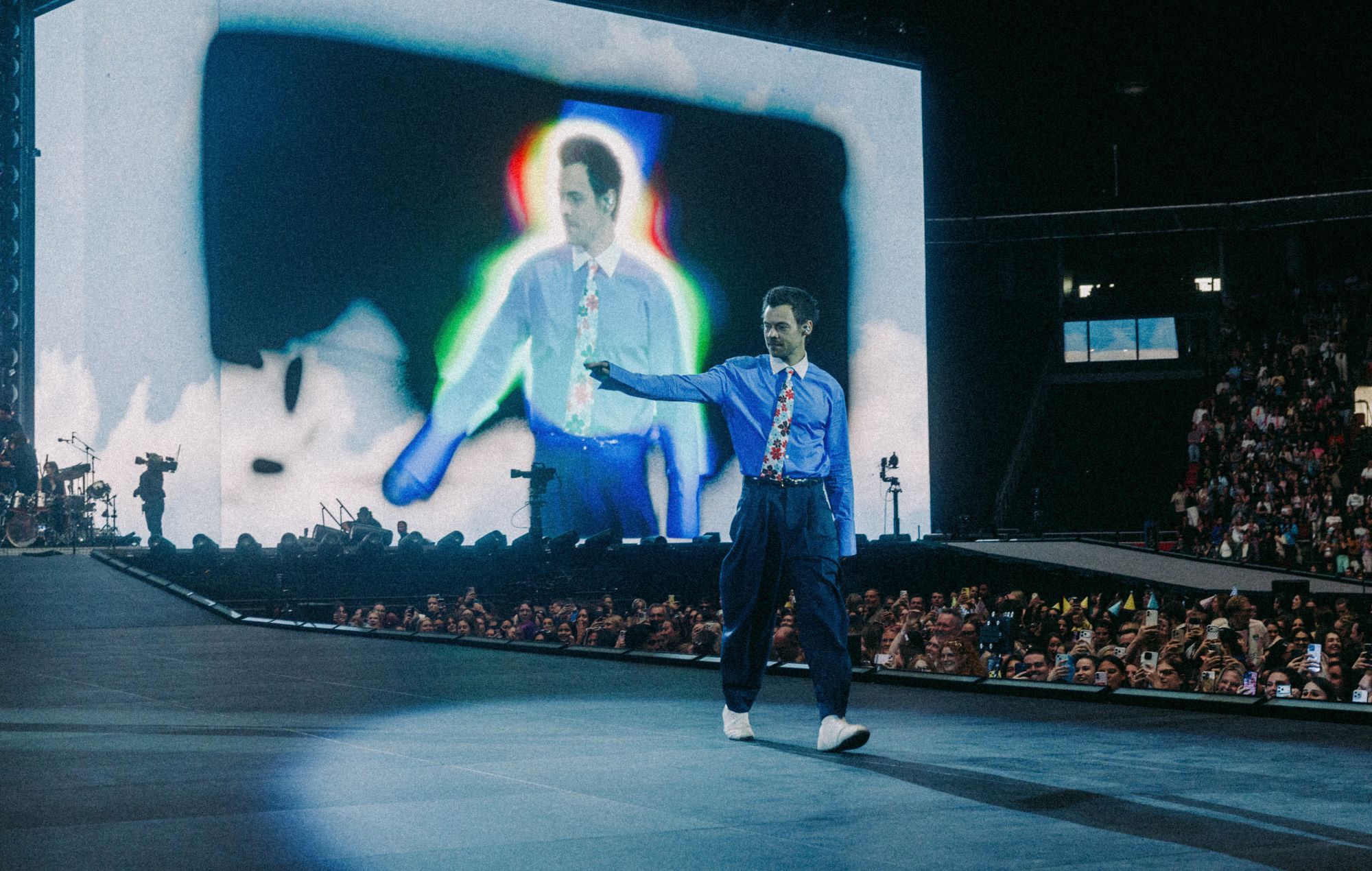 Harry Styles performs on stage during his 'Together, Together Tour'