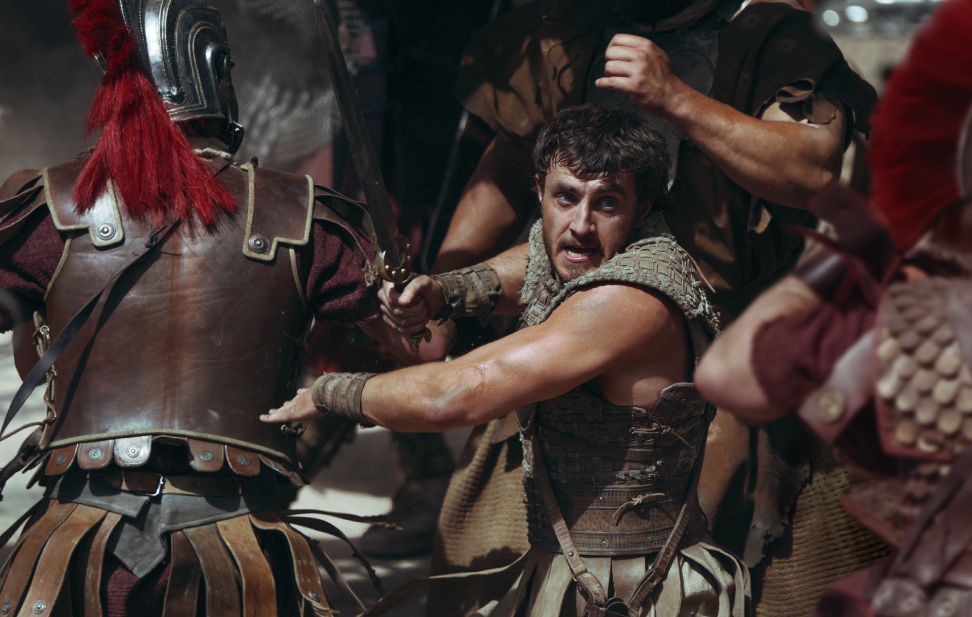 Paul Mescal at an event promoting Gladiator II