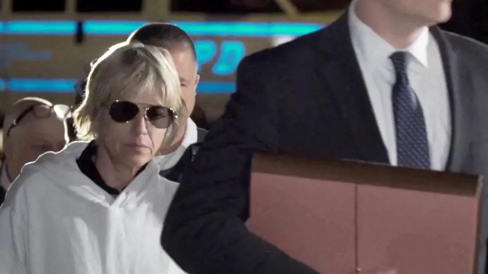 Actor Selma Blair leaves Queens Criminal Court following her arraignment after she was arrested after flight attendants reported a "physically abusive passenger" on a Delta Air Lines flight from Los Angeles to New York.