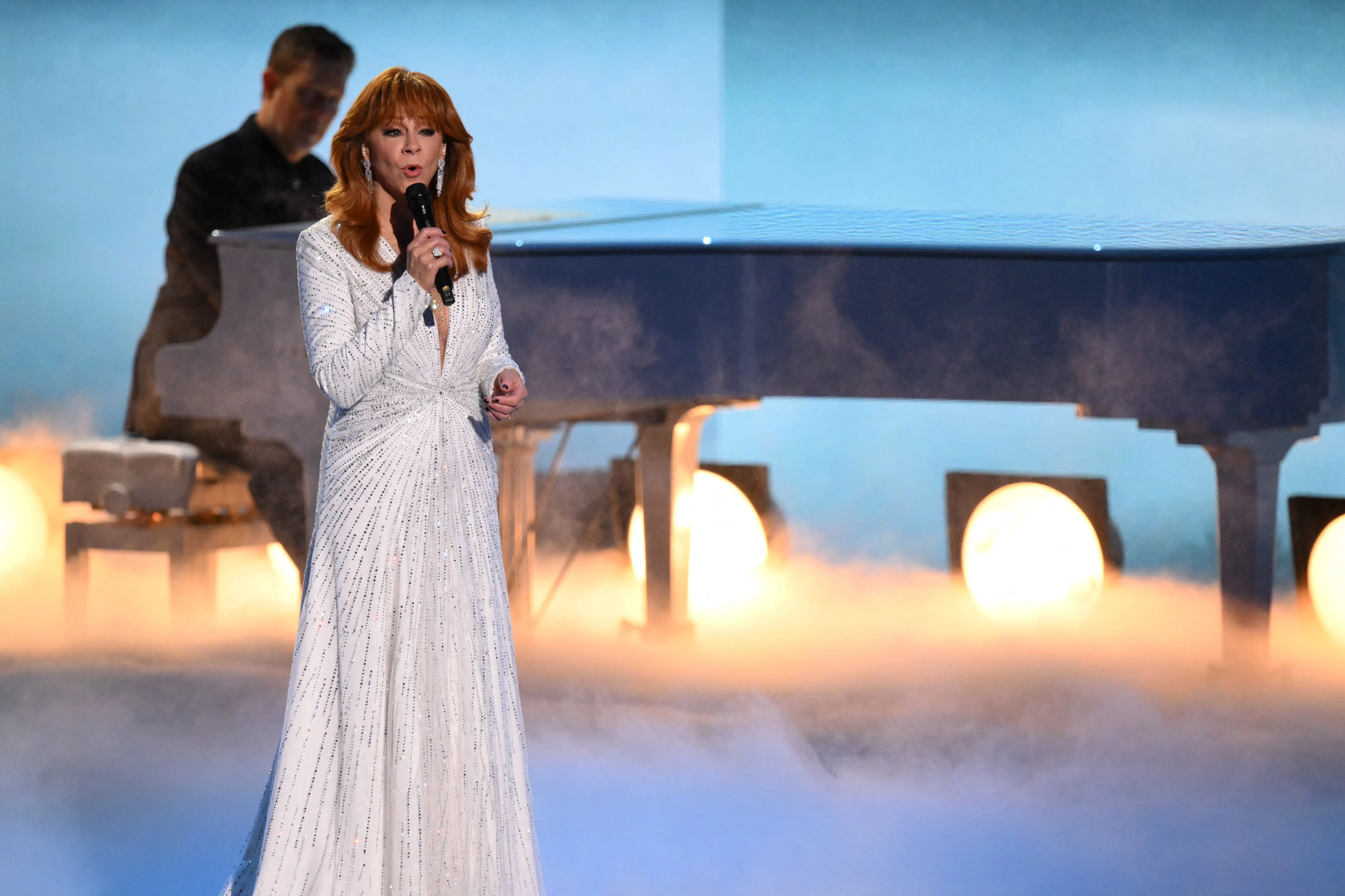 Sally Field and Reba McEntire honoring Dolly Parton at the Emmy Awards