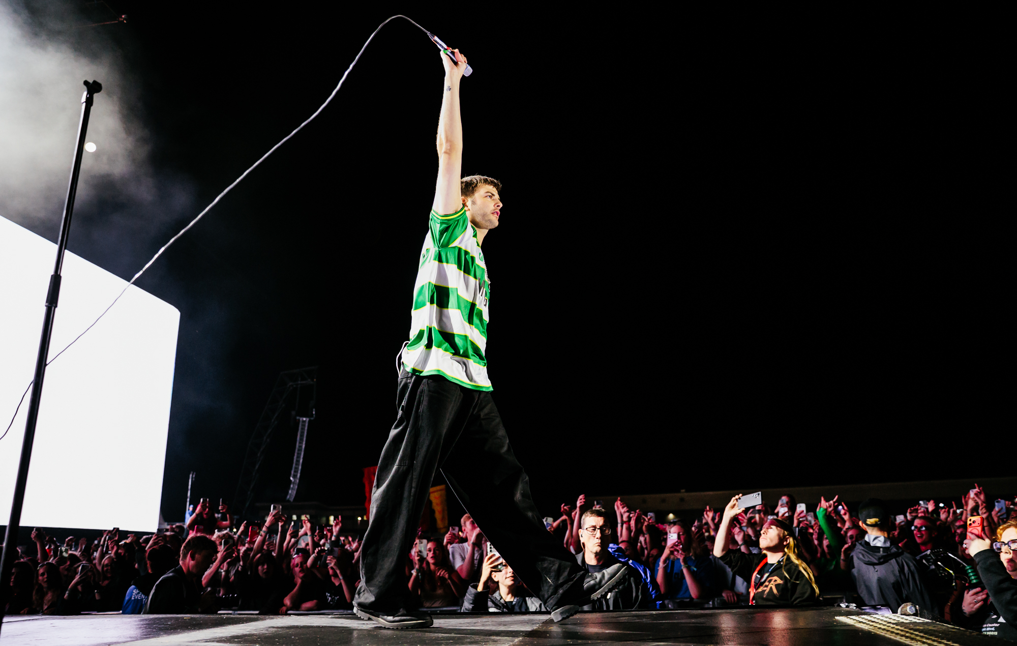 Fontaines D.C. performing live on stage at Reading Festival 2026