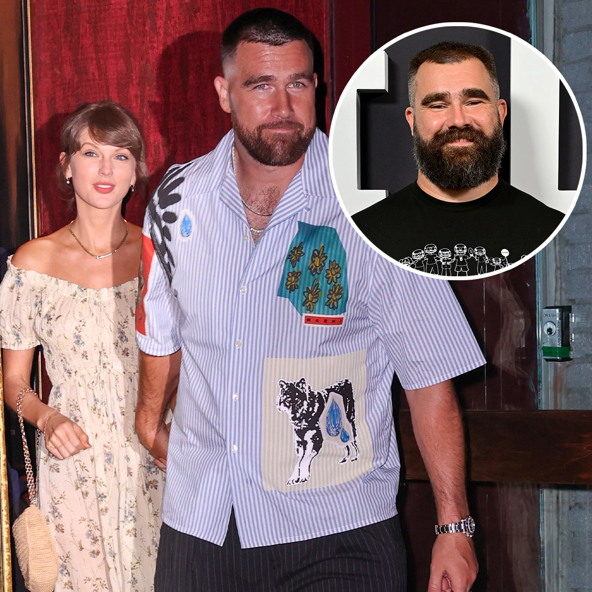 Travis Kelce and Taylor Swift attending an event together.