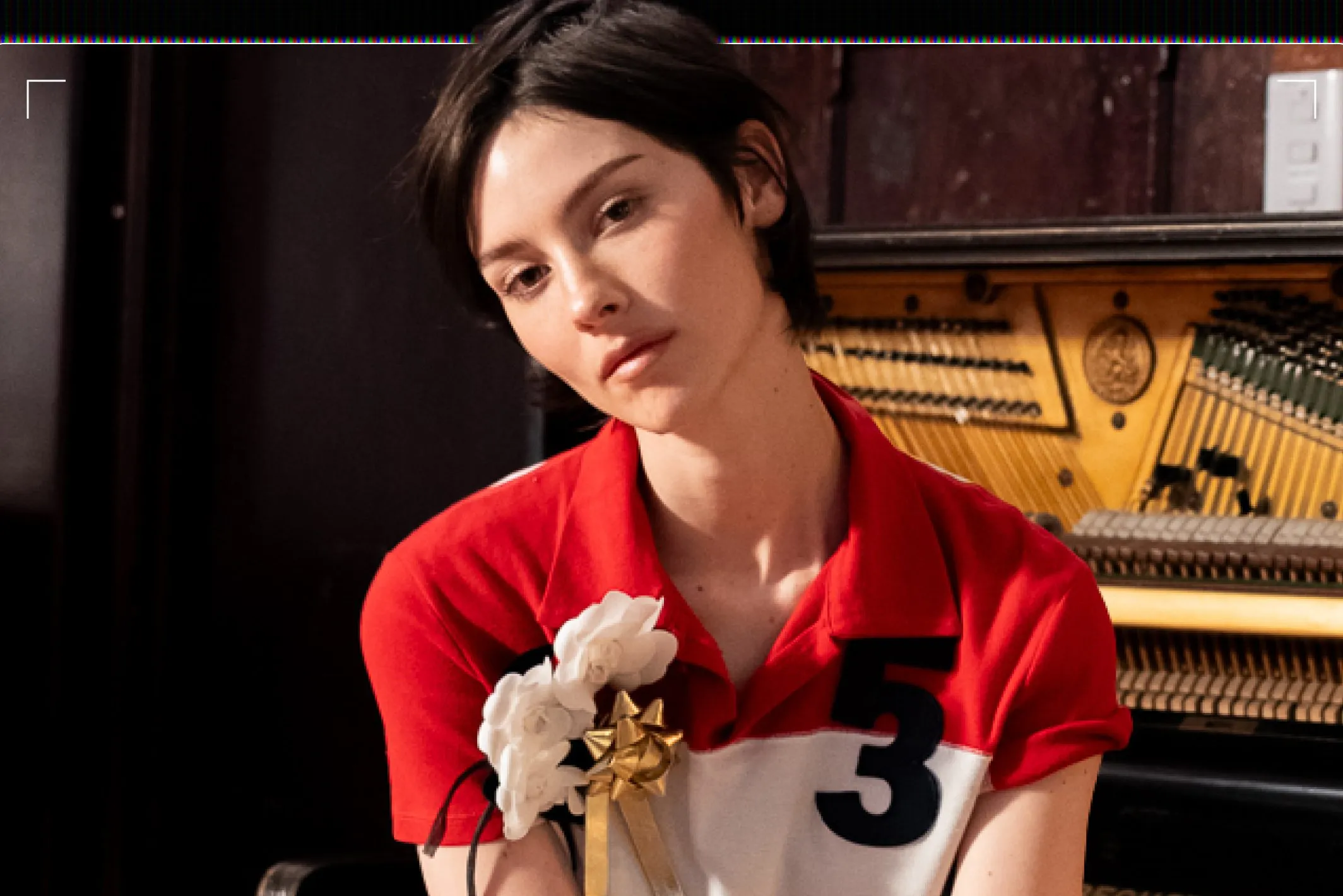Gracie Abrams performing an acoustic set for Amazon Music Songline at Church Studios in London