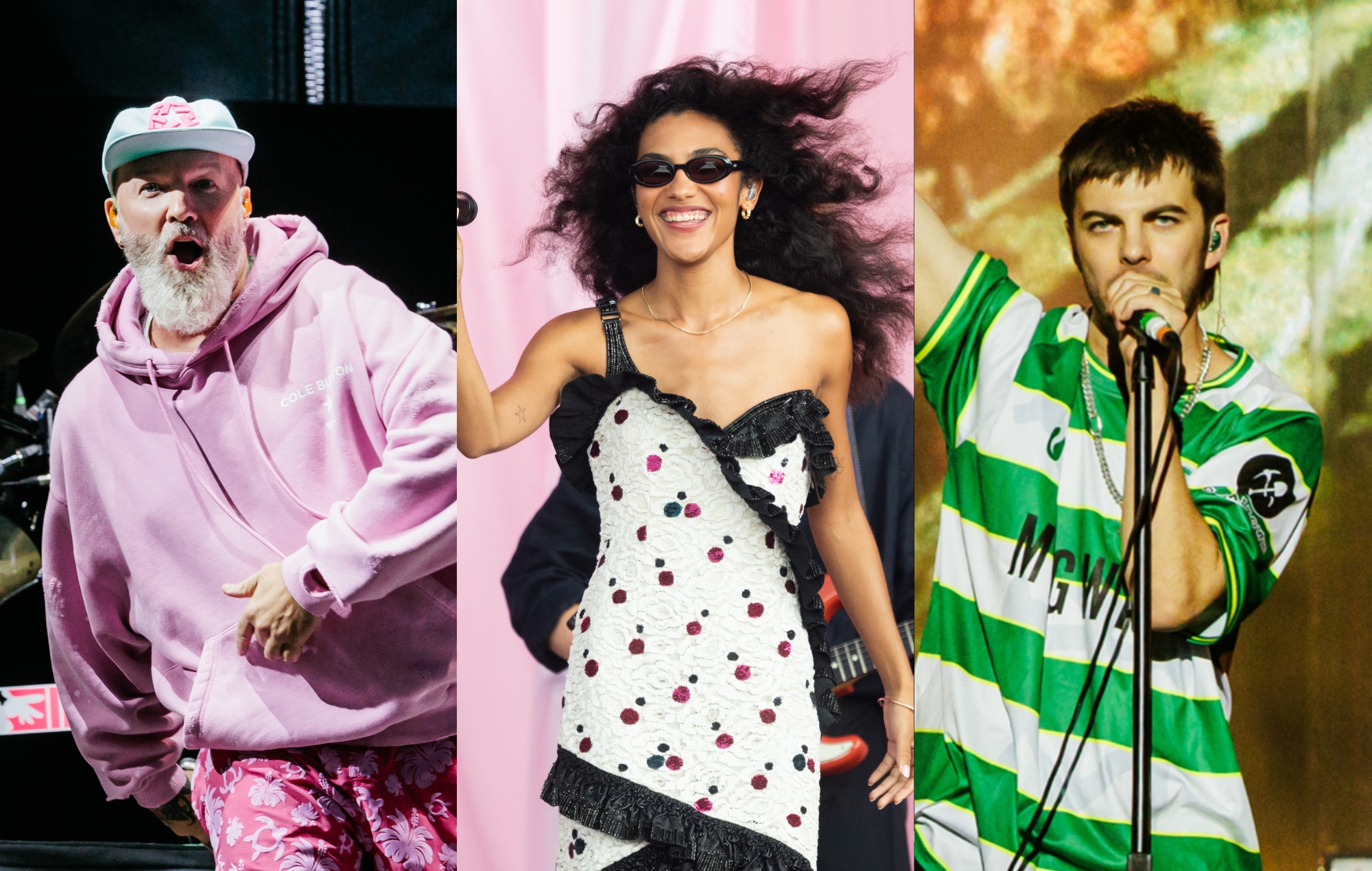 Lollapalooza India 2027 lineup announcement graphics featuring Limp Bizkit and KATSEYE