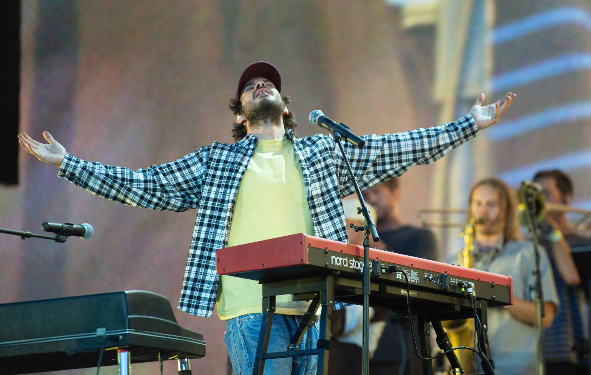 Rex Orange County performing live on stage