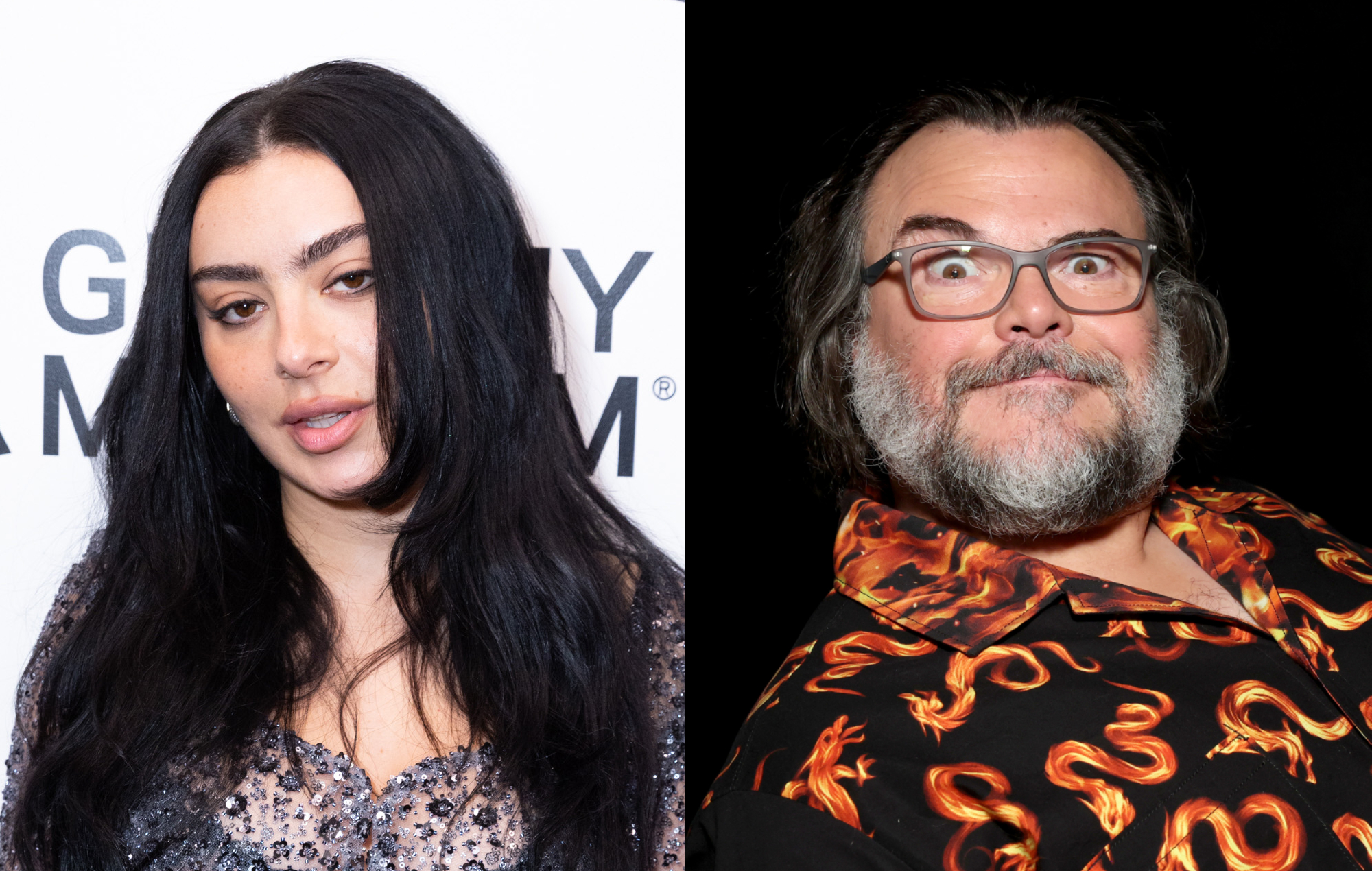 Charli XCX performing live on stage under concert lights