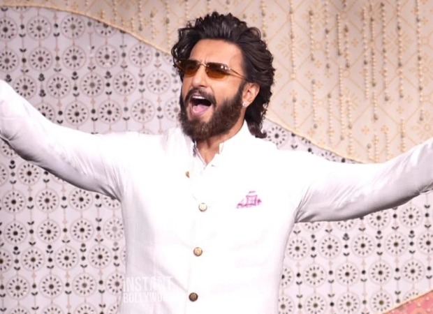 Ranveer Singh speaking to reporters during Ganesh Chaturthi celebrations in Mumbai