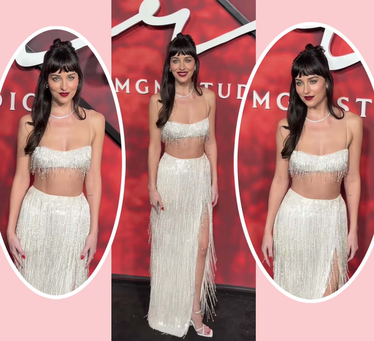 Dakota Johnson Delivers Another 10/10 Look In Custom Calvin Klein At NYC Verity Premiere -- WATCH!