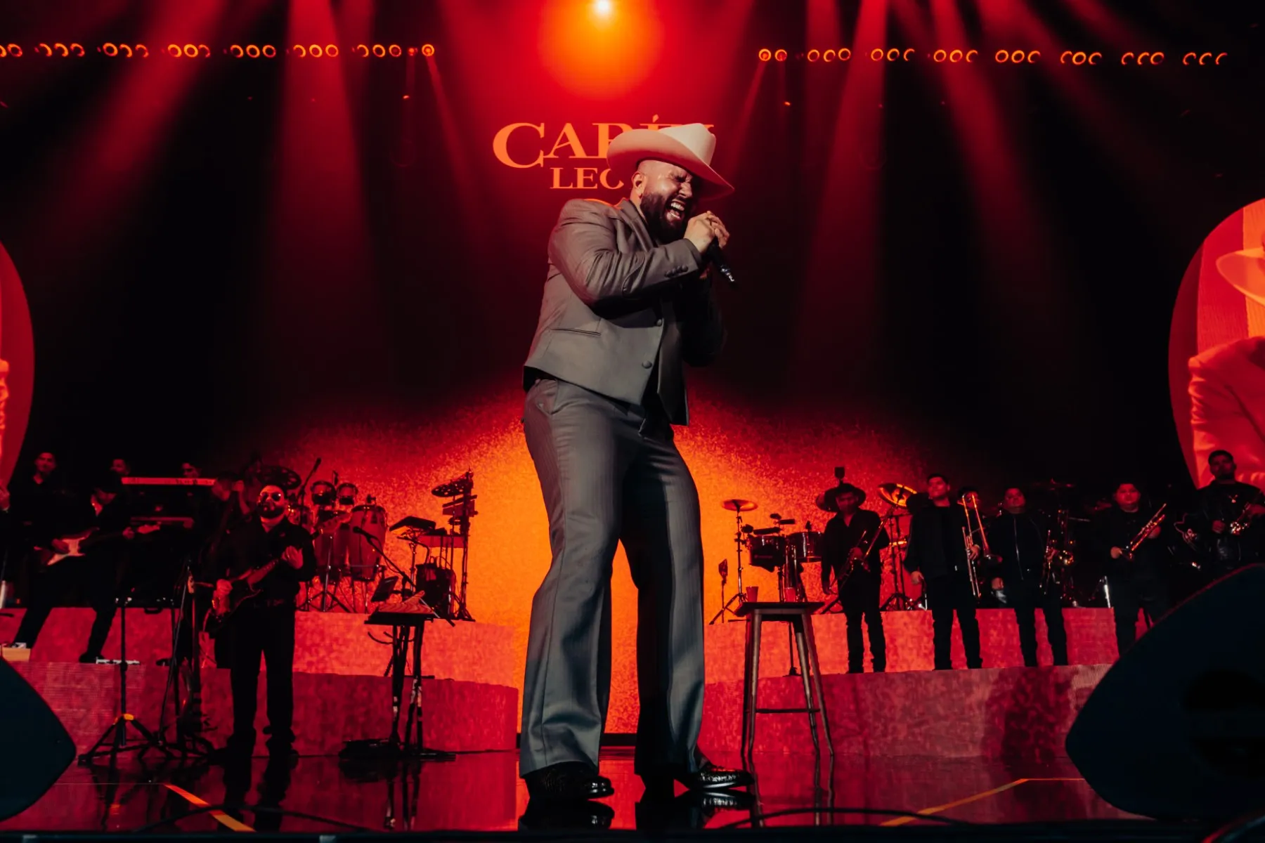 Carín León kicks off his Tour Norteamérica 2026 at the Payne Arena, on May 20, 2026 in Hidalgo, Texas.