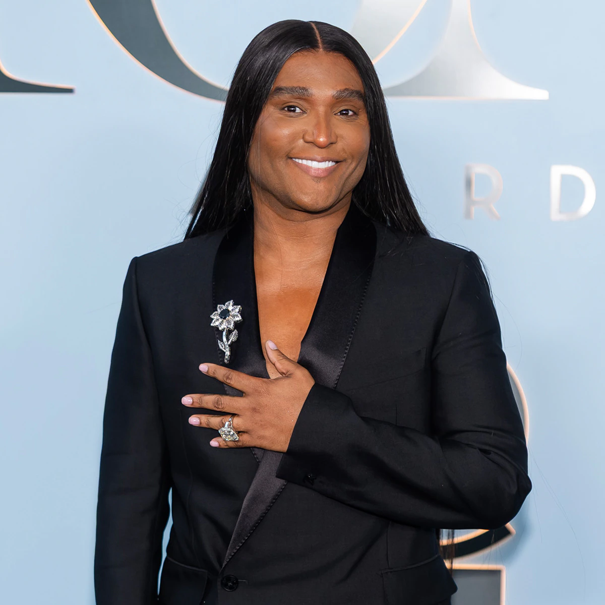 Stylist Law Roach attending a high-fashion red carpet event
