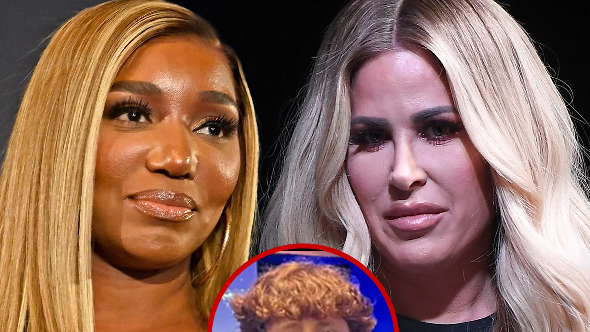 NeNe Leakes and Kim Zolciak attending an event together