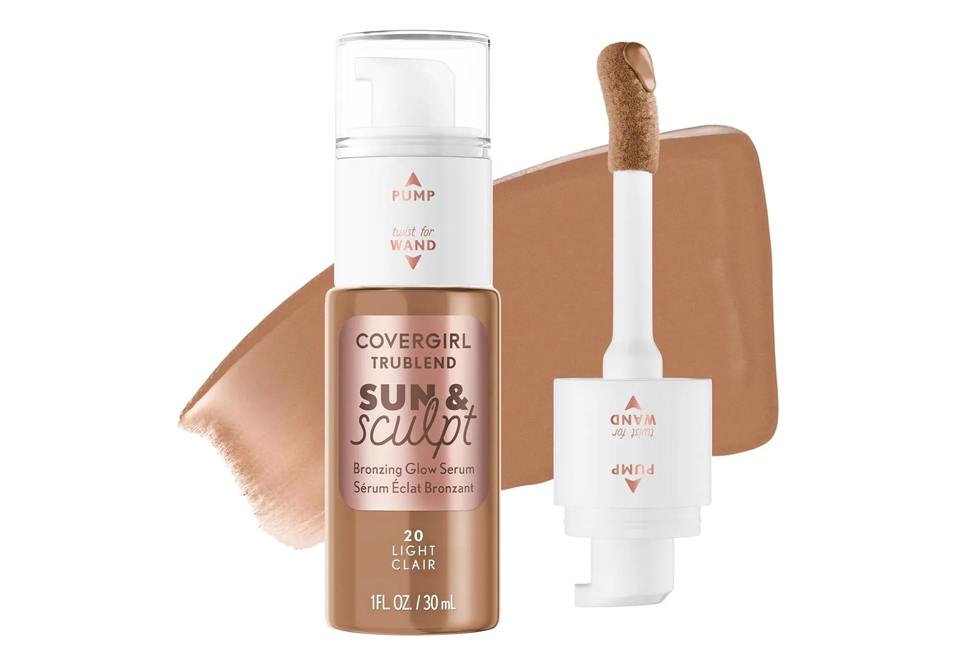 Covergirl Trublend Sun & Sculpt Bronzing Glow Serum in shade 20 Light Clair.
