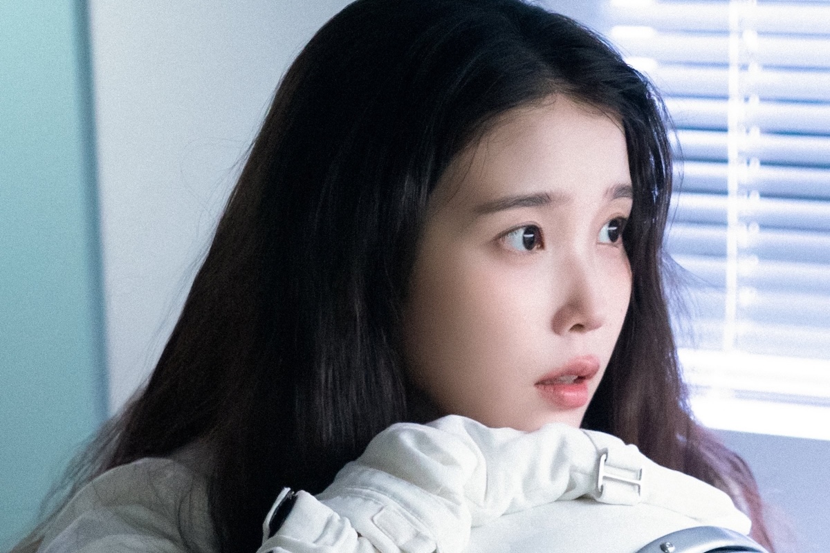 South Korean singer and actress IU performing live on stage