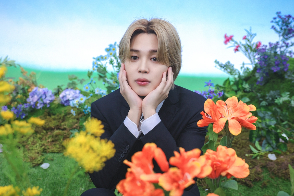 BTS member Jimin performing solo on stage