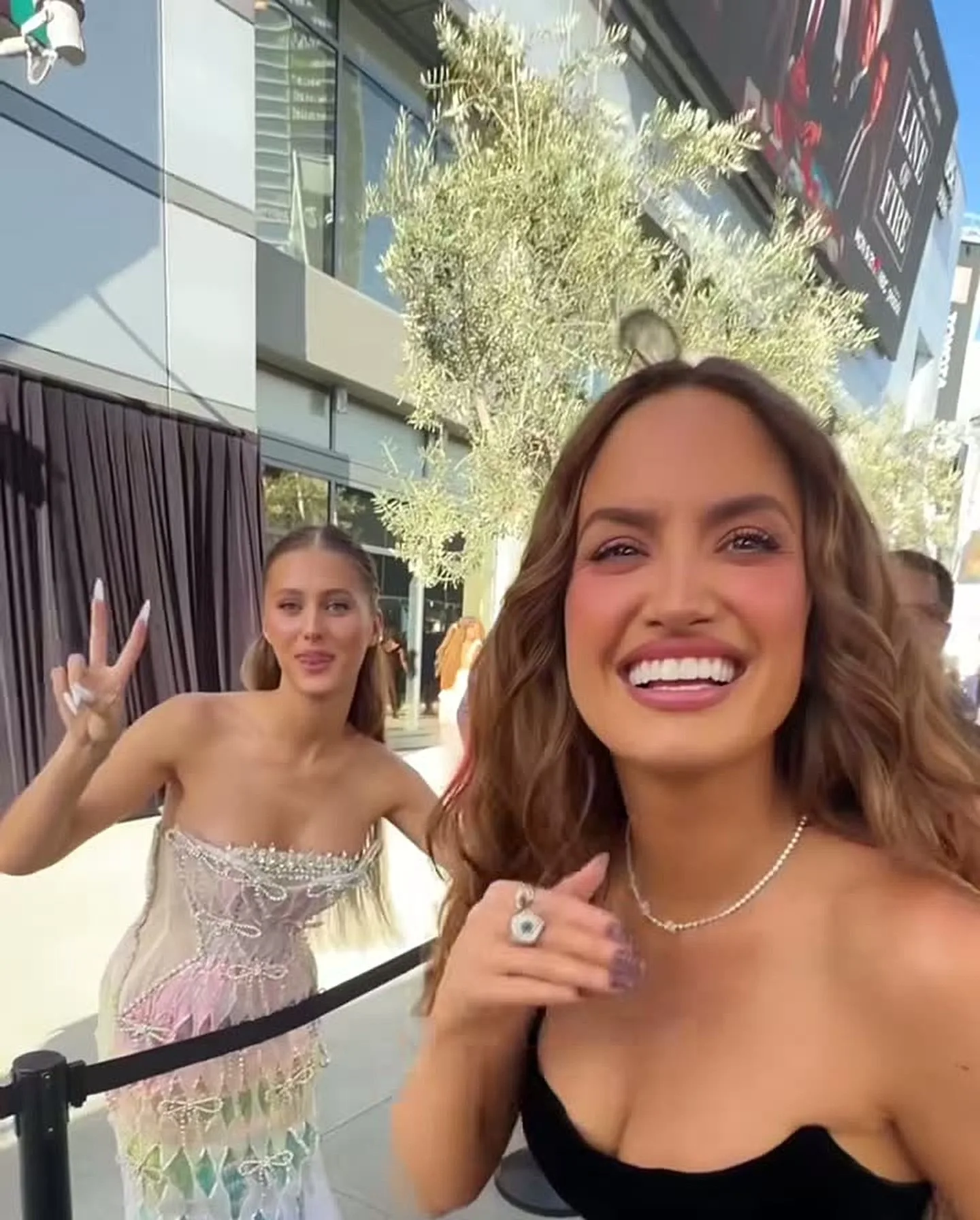 Arina Savastru smiling on the Emmys arrivals line at the 78th Primetime Emmy Awards in Los Angeles, September 14, 2026