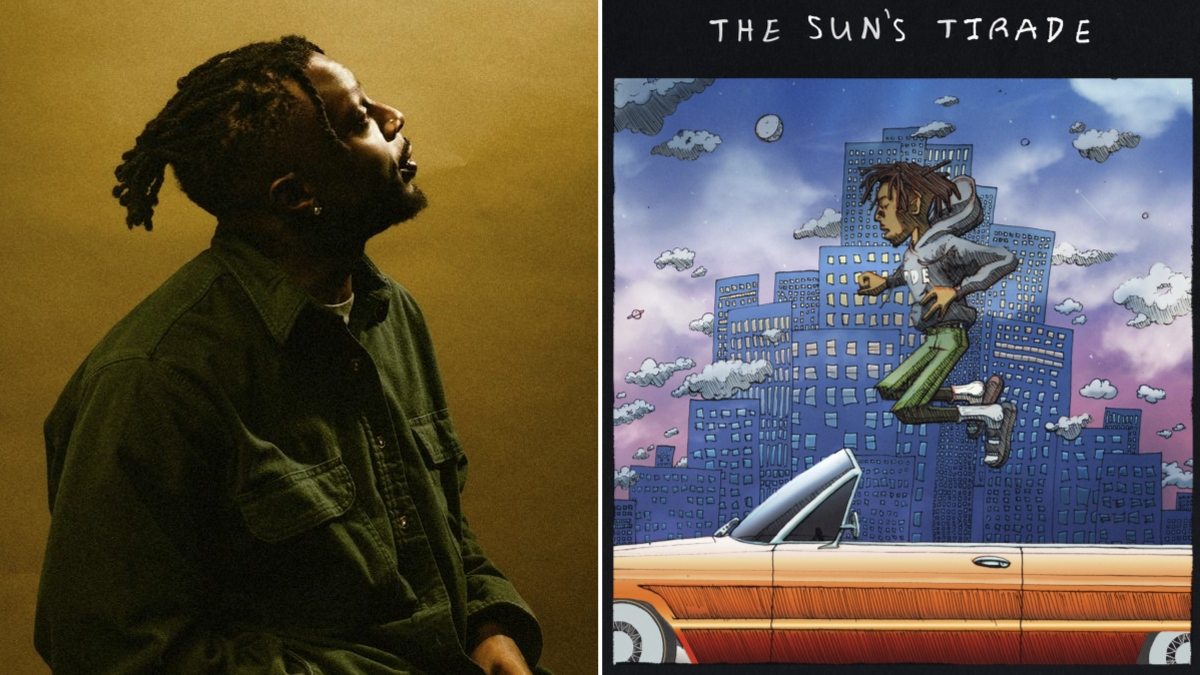 Isaiah Rashad performing live on stage during his anniversary concert tour