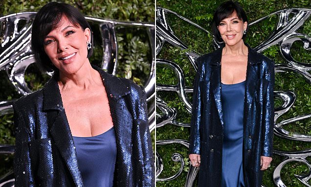Kris Jenner attending an event on the red carpet looking glamorous