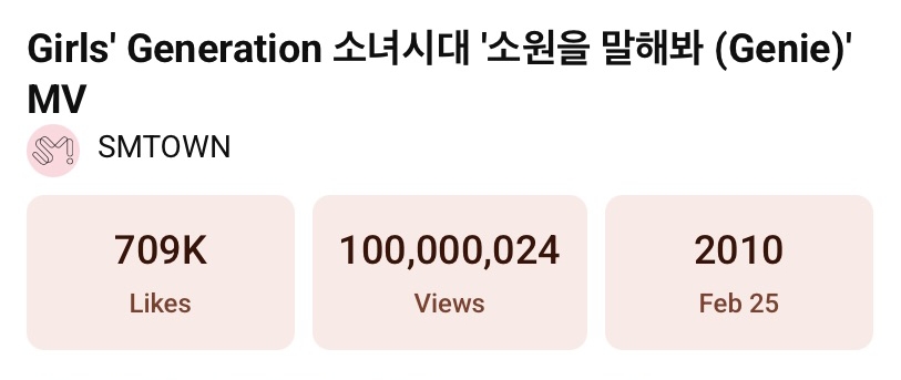 Girls' Generation and Snsd in the story: Girls’ Generation Hits Major Milestone as 'Genie' Reaches 100 Million YouTube Views