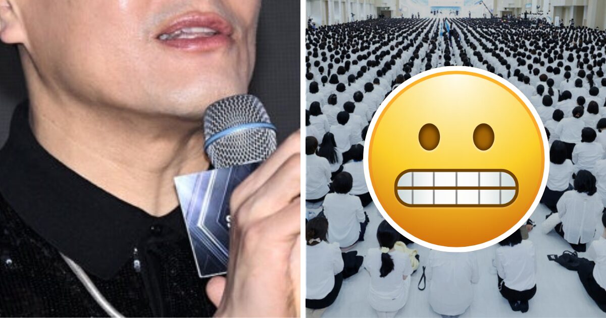 J.Y. Park speaking during a recent video broadcast addressing church allegations