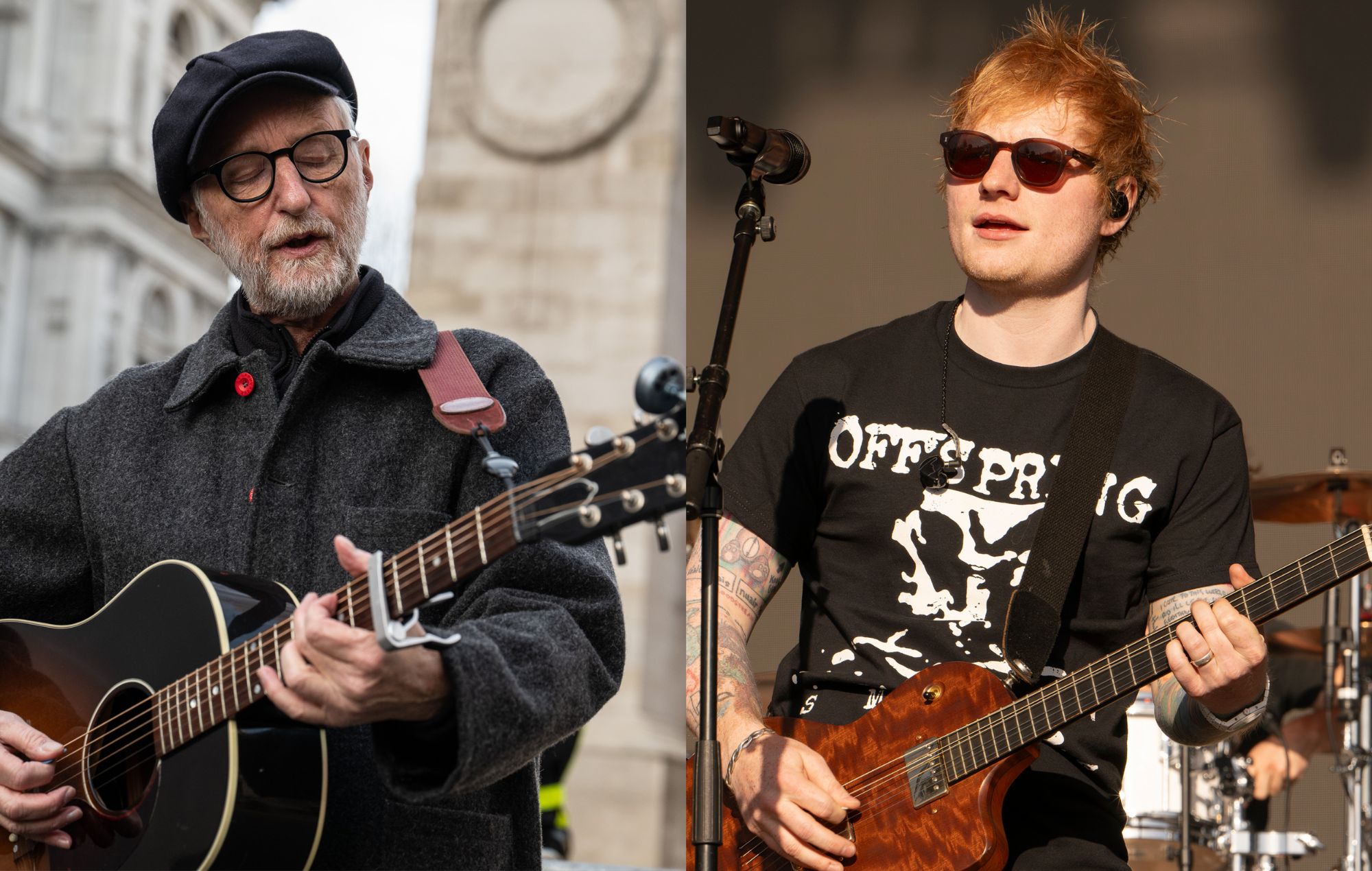 Billy Bragg and Ed Sheeran.
