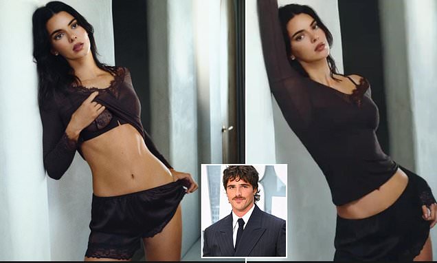Kendall Jenner posing in a high-fashion photoshoot
