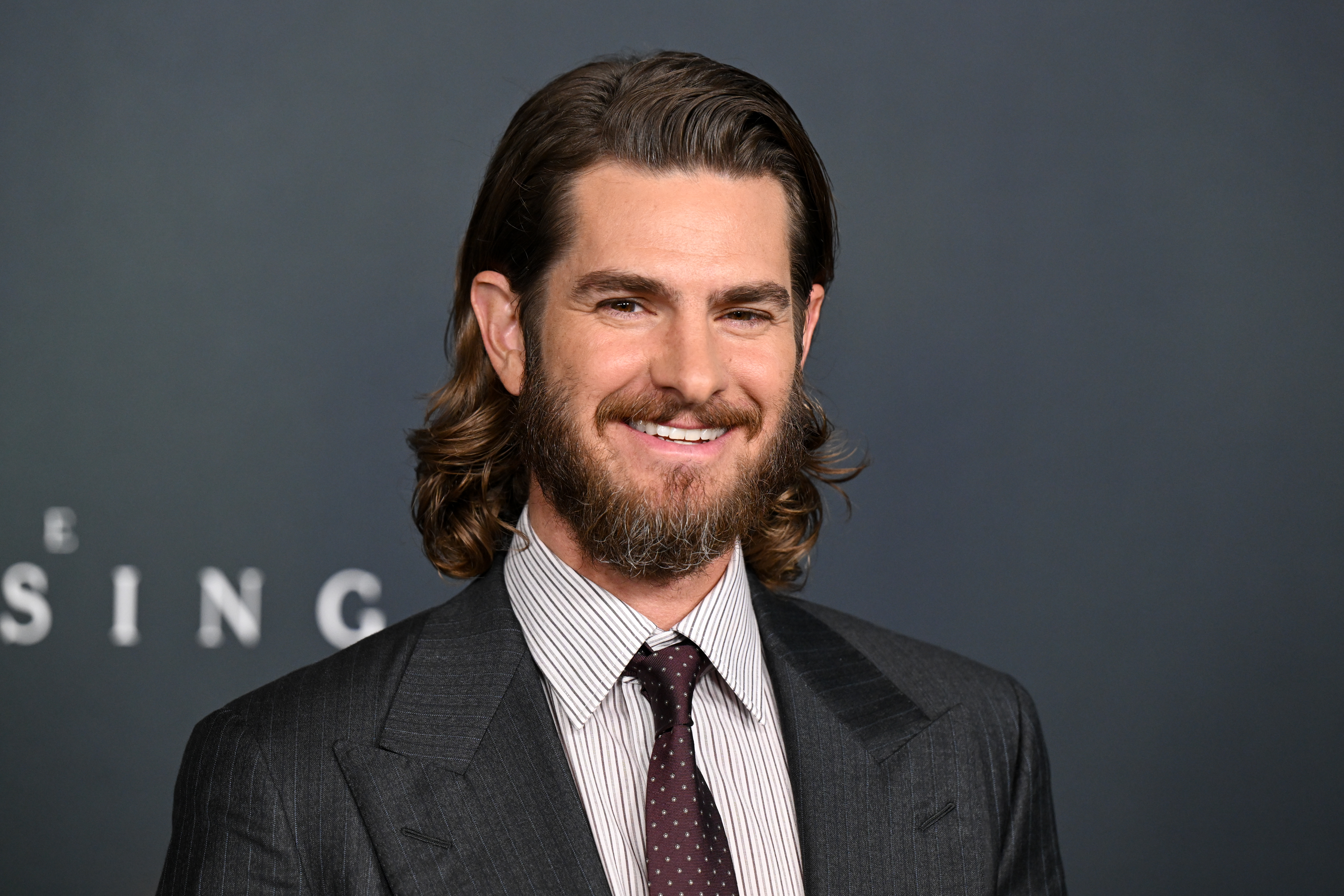 Andrew Garfield attending a red carpet movie premiere