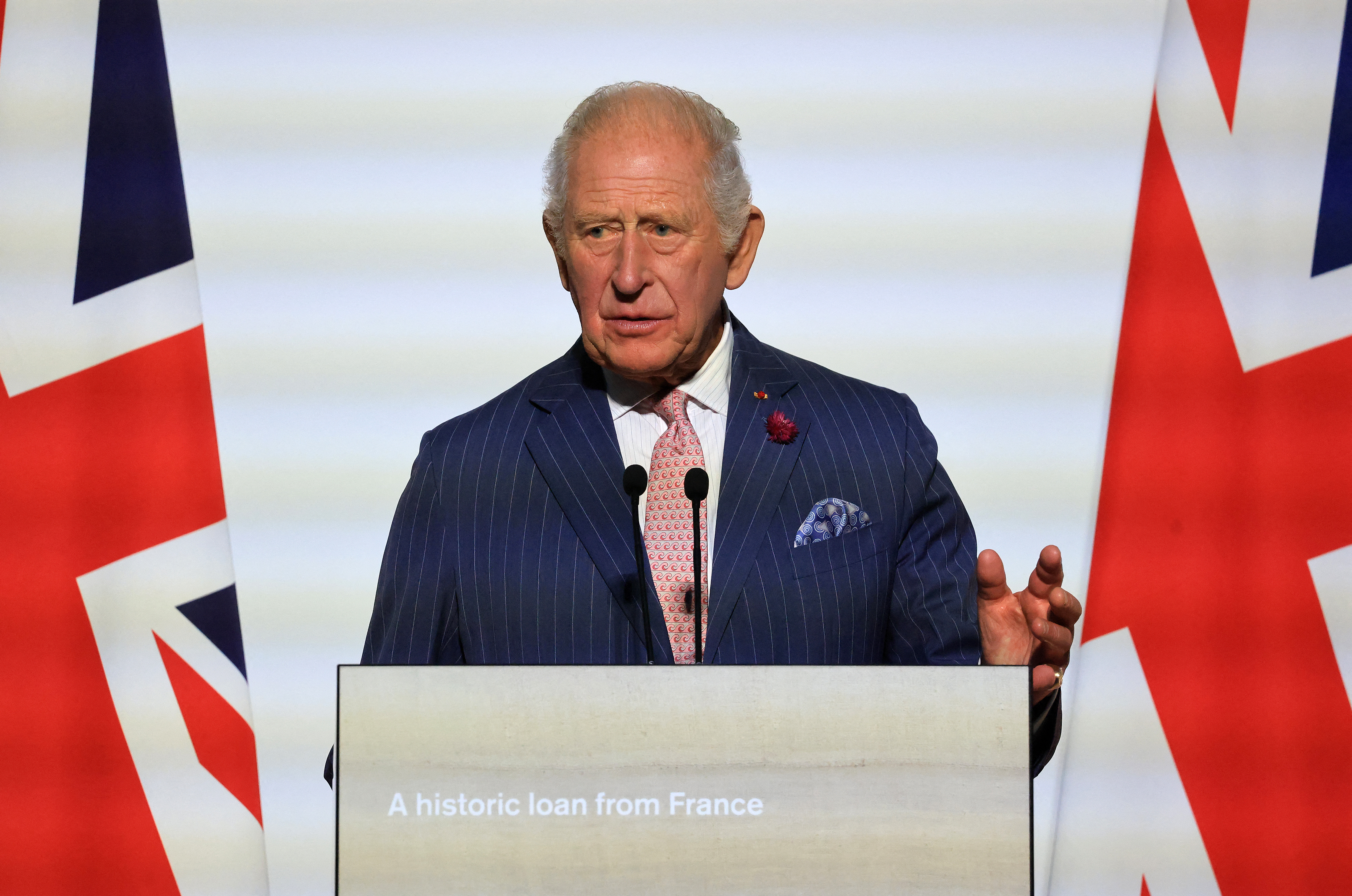 The letter was reportedly sent to Harry’s team, as well as the UK government and military (Charles is seen above).