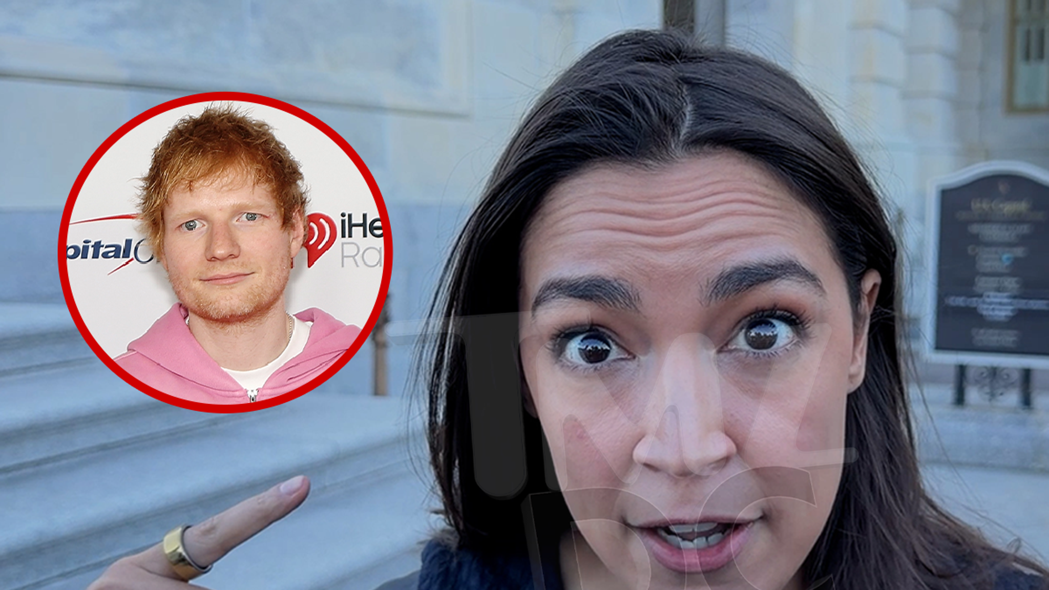 Alexandria Ocasio-Cortez arriving at an event in New York City