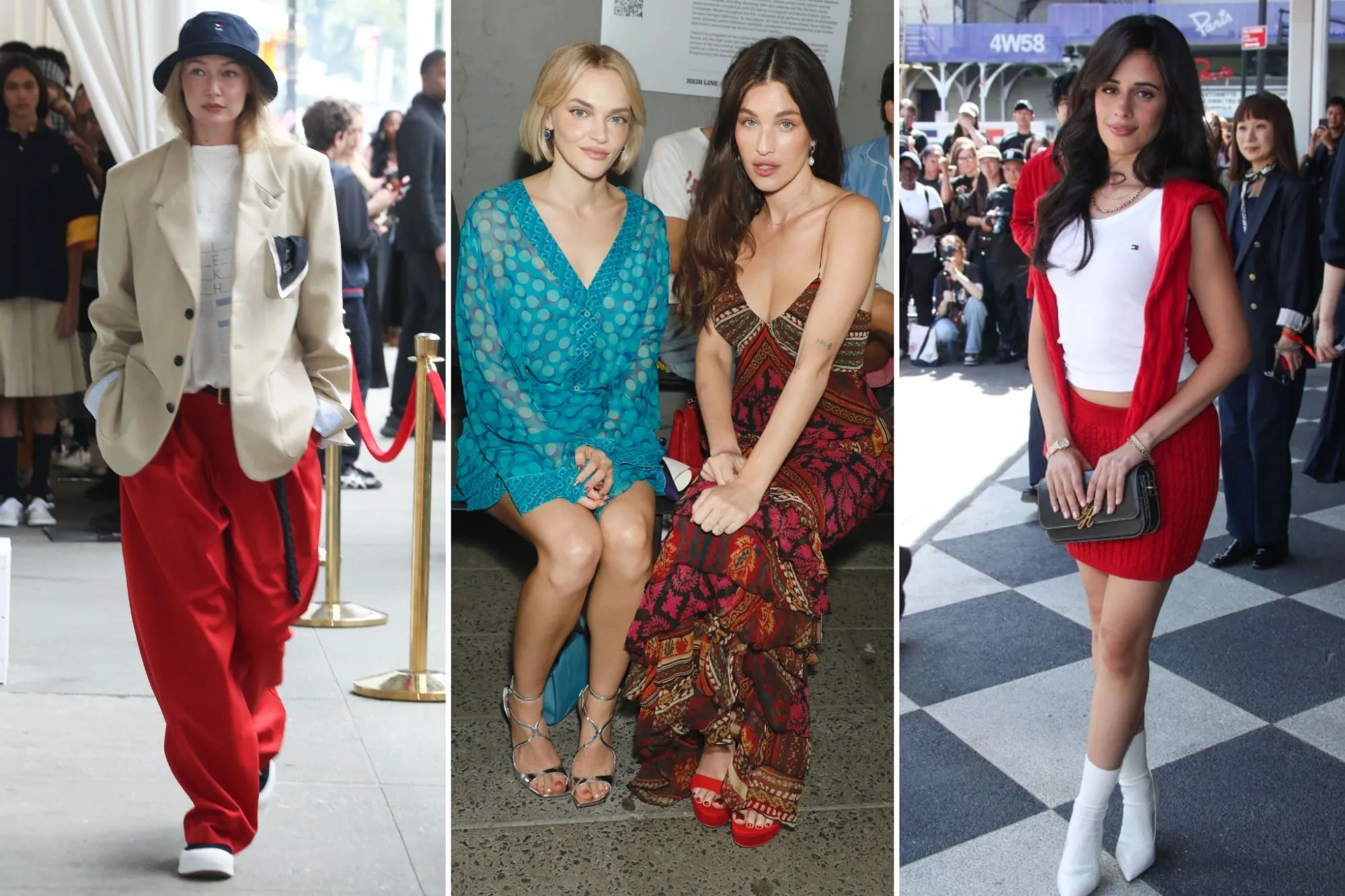 Gigi Hadid and Camila Cabello in the story: Front-Row Royalty: Gigi Hadid, Camila Cabello and Kate Moss Take Over New York Fashion Week