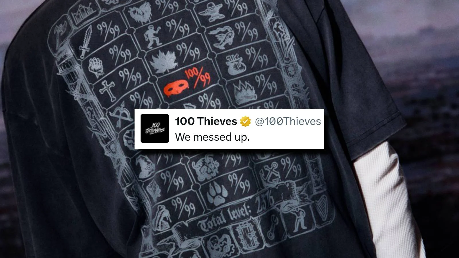 100 thieves runescape merch ai mess up