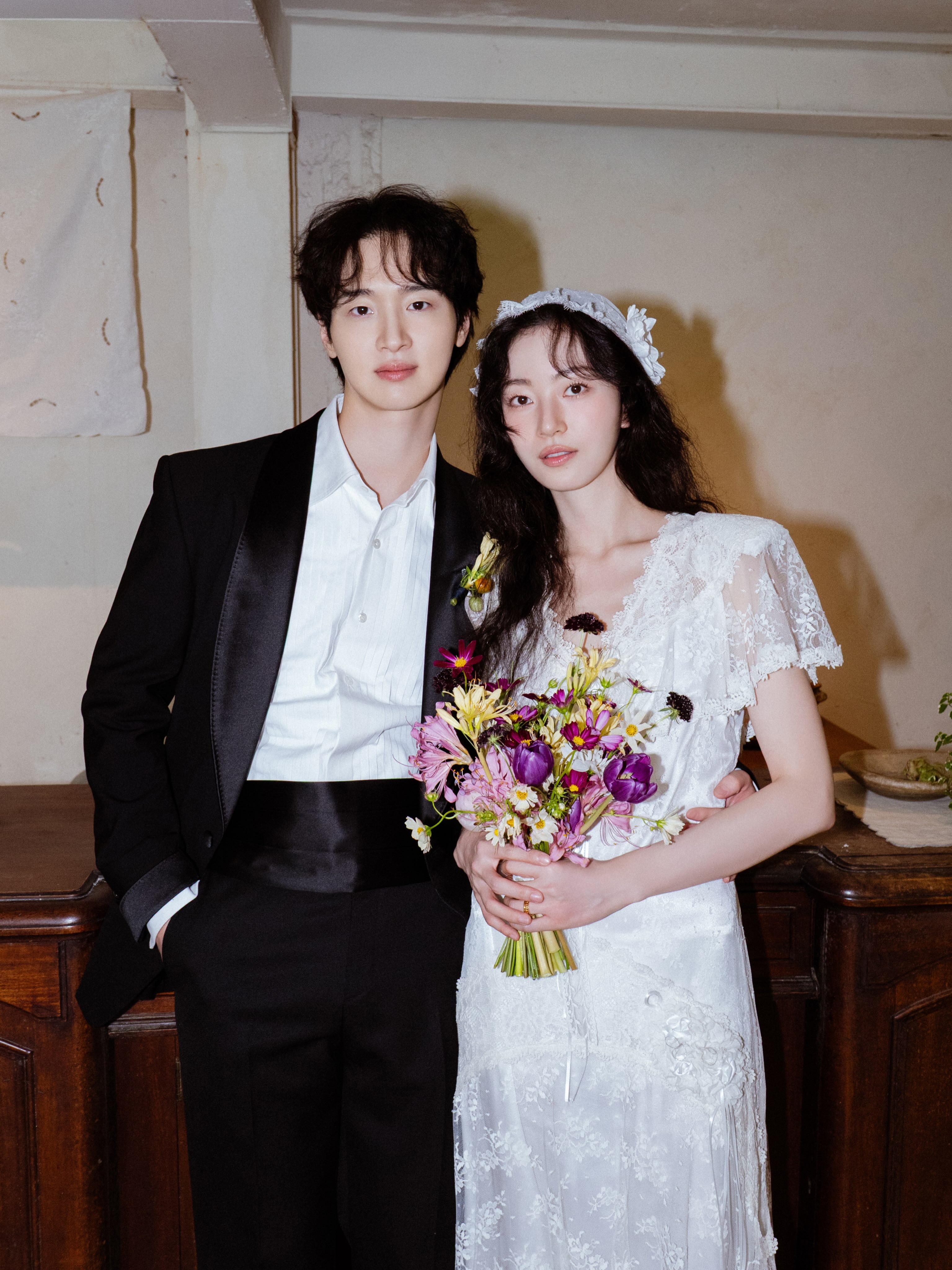 Jang Dong Yoon and Kim Seung Yoon in the story: Jang Dong Yoon And Kim Seung Yoon Share Romantic Wedding Photos Ahead Of Private Vows