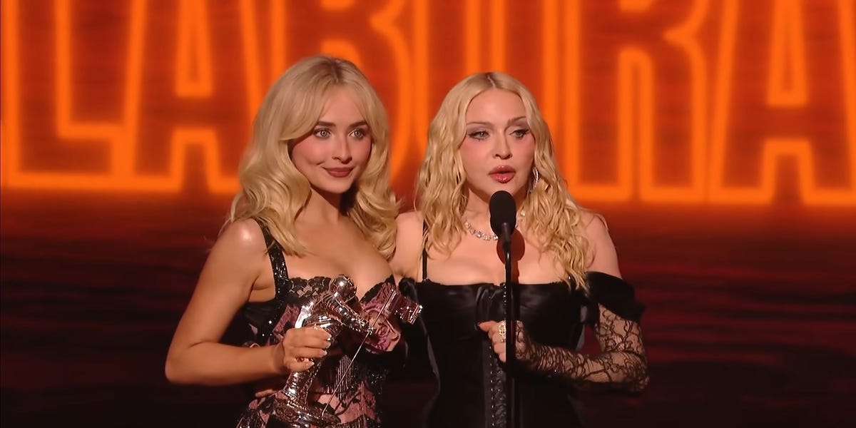 Sabrina Carpenter and Madonna Were the Ultimate Pop Girls at the VMAs