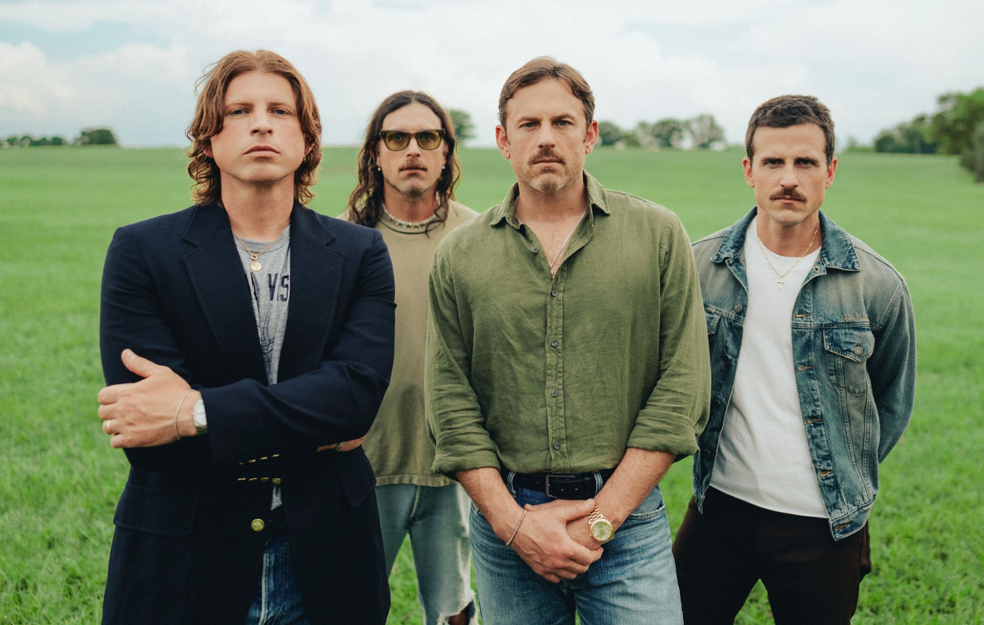 Kings of Leon performing on stage
