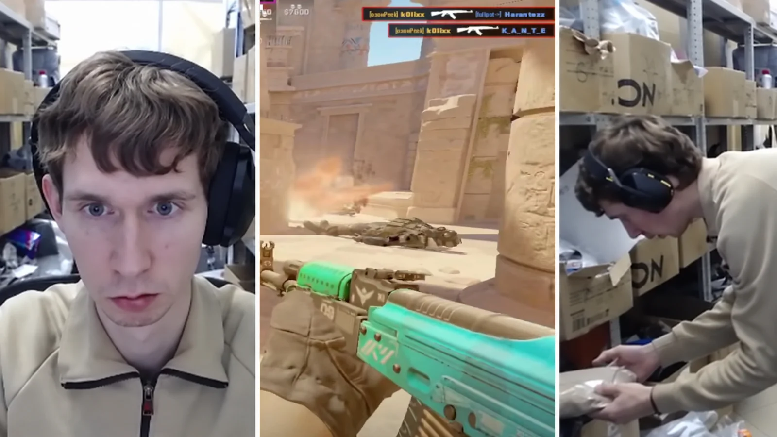 k0lixx playing cs2 and helping customers