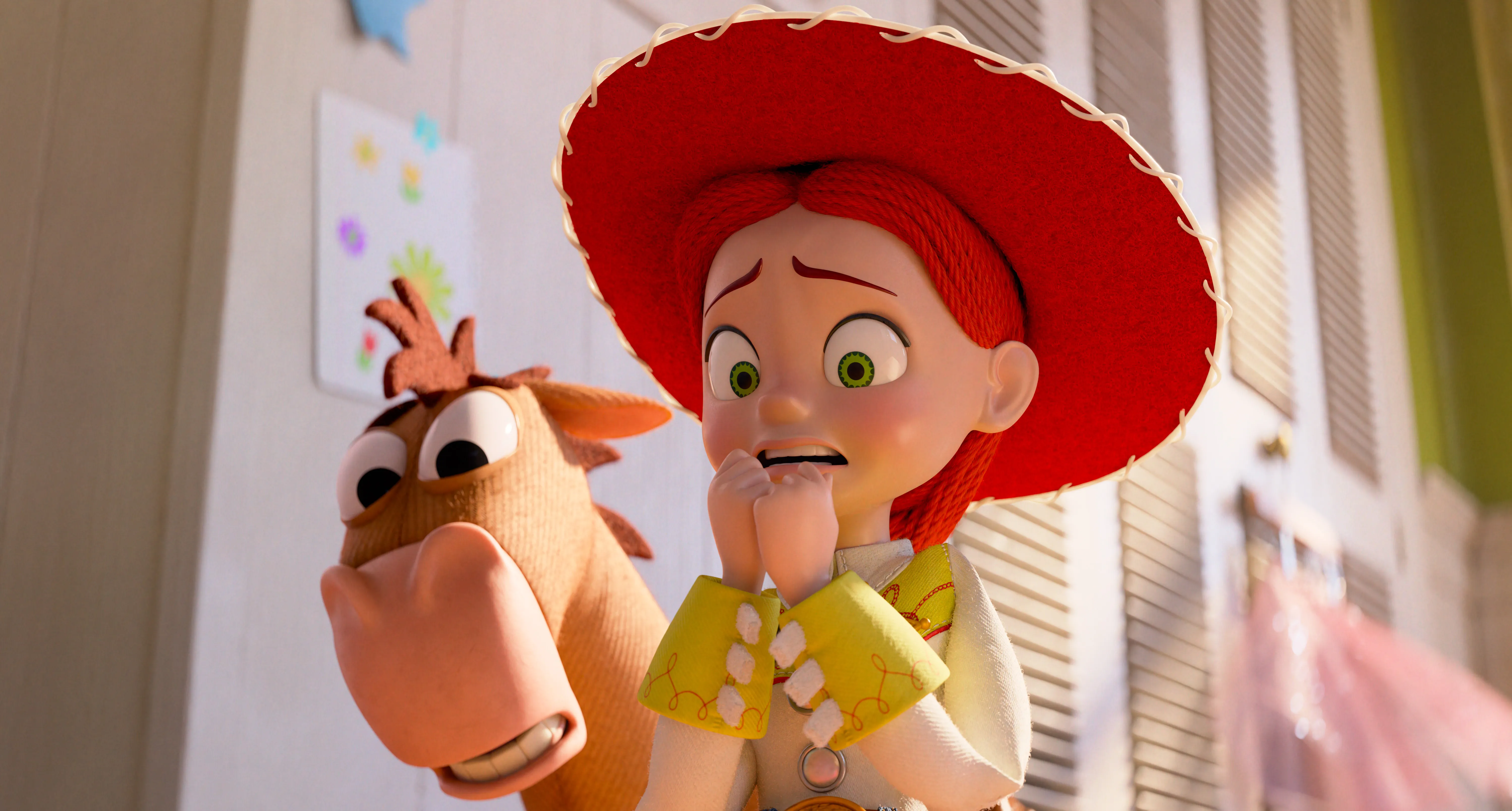 Jessie and Bullseye share a tense moment in