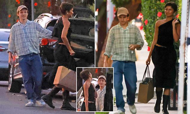 Zendaya and Tom Holland on a date at an art gallery in Los Angeles